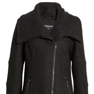 Kenneth Cole Wool Blend Boucle Car Coat